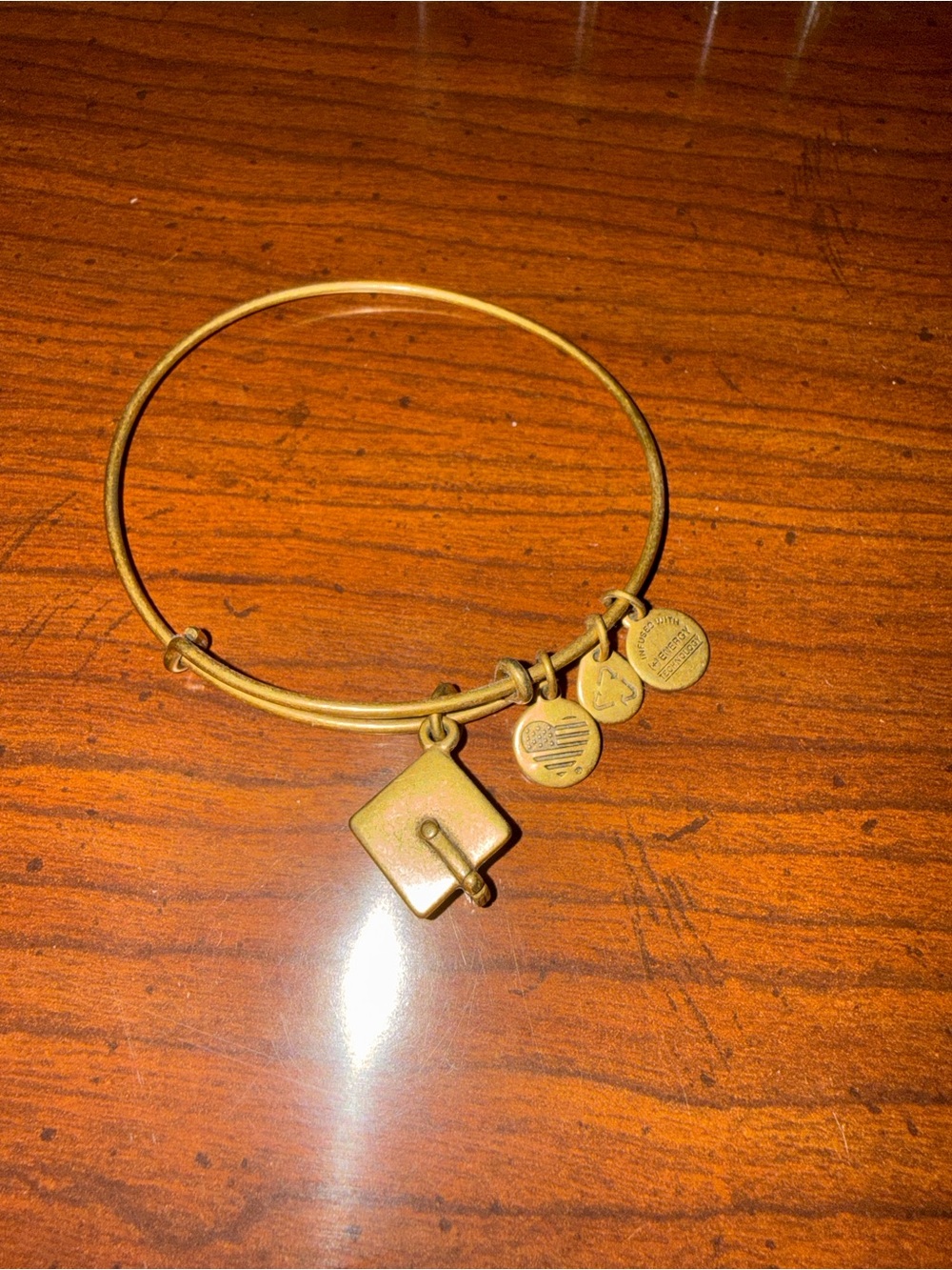 Alex and Ani Graduation Gold Bracelet